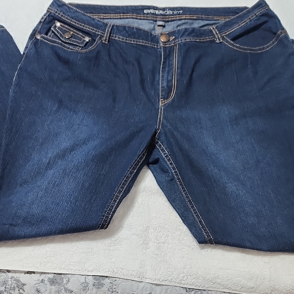 Dark Blue Denim Jeans - Picture 10 of 16